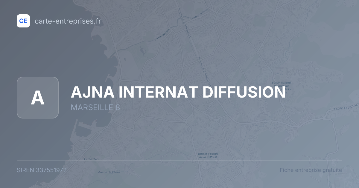 AJNA INTERNAT DIFFUSION — 337551972 — fiche entreprise