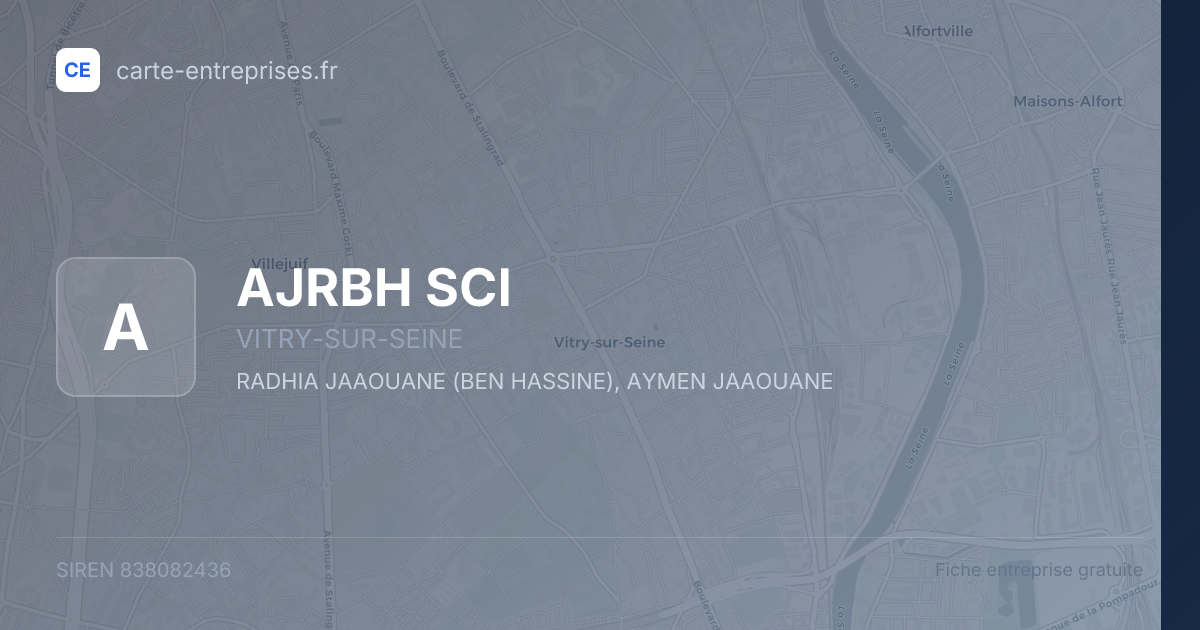 AJRBH SCI — 838082436 — fiche entreprise