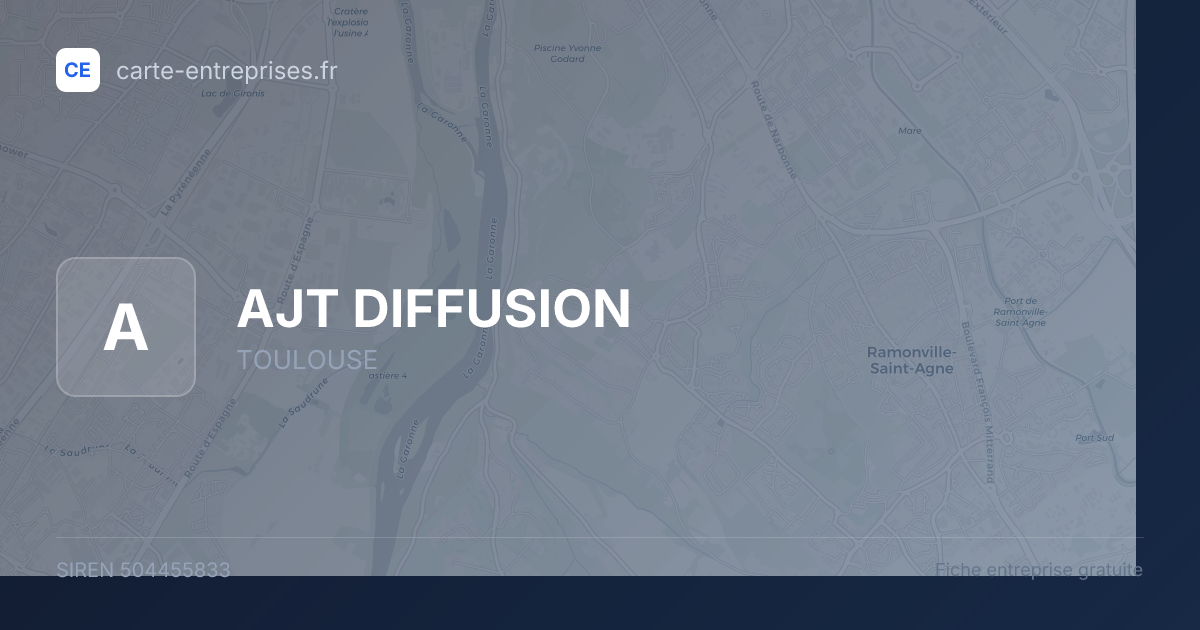 AJT DIFFUSION — 504455833 — fiche entreprise