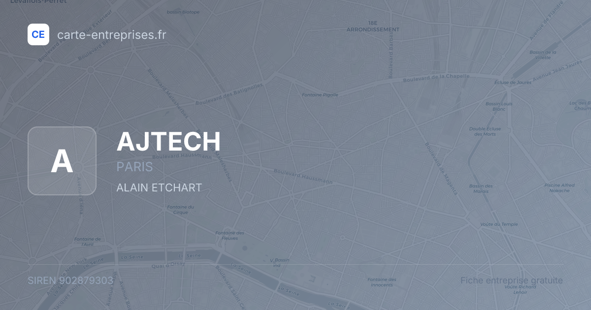 AJTECH — 902879303 — fiche entreprise