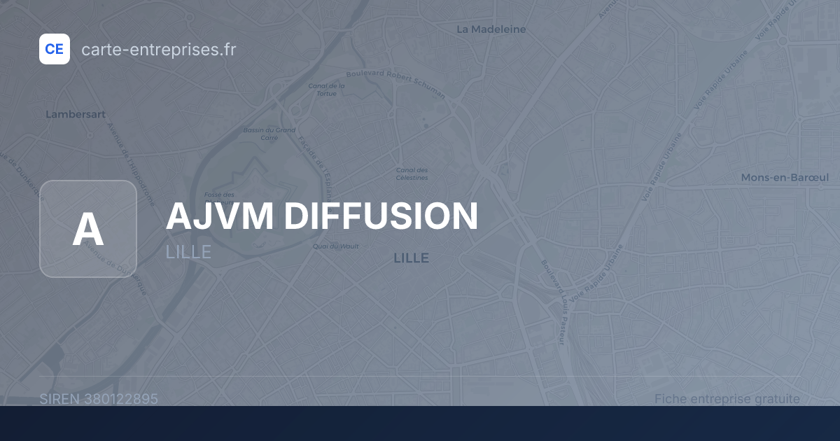 AJVM DIFFUSION — 380122895 — fiche entreprise