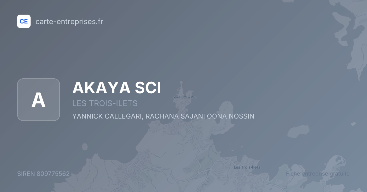 AKAYA SCI — 809775562 — fiche entreprise