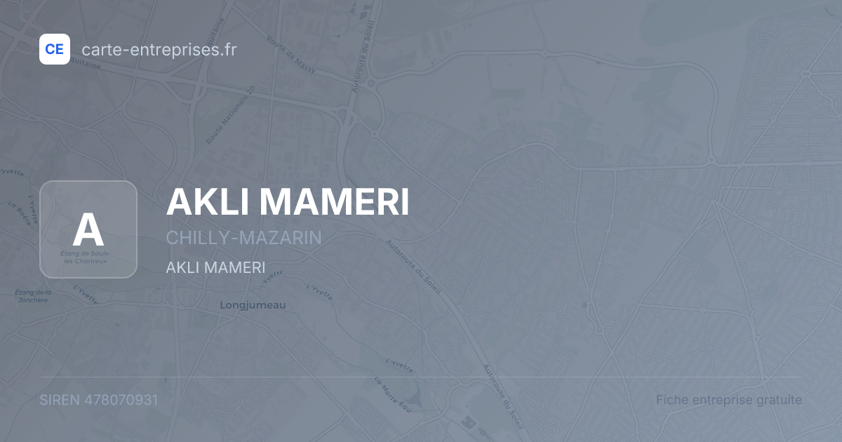 AKLI MAMERI — 478070931 — fiche entreprise