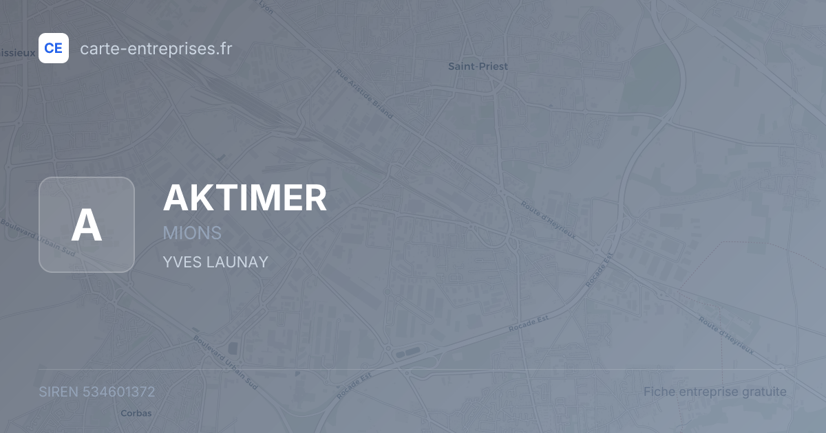 AKTIMER — 534601372 — fiche entreprise