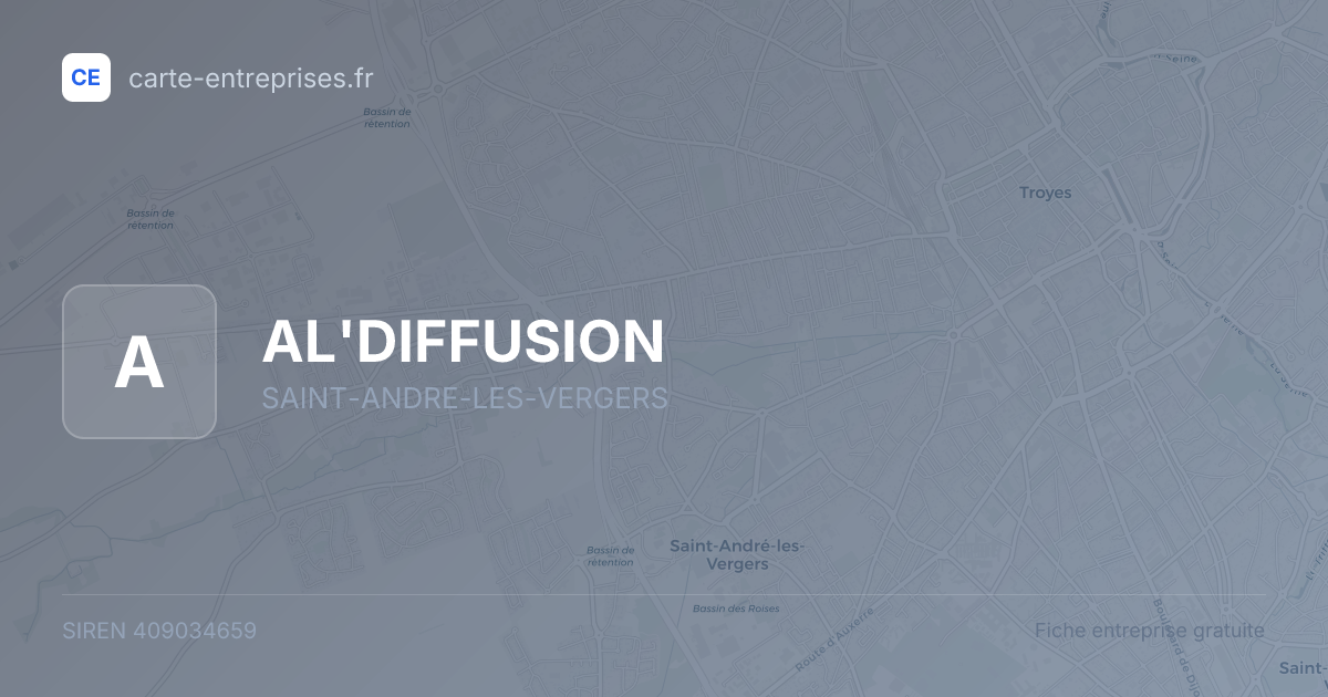 AL'DIFFUSION — 409034659 — fiche entreprise