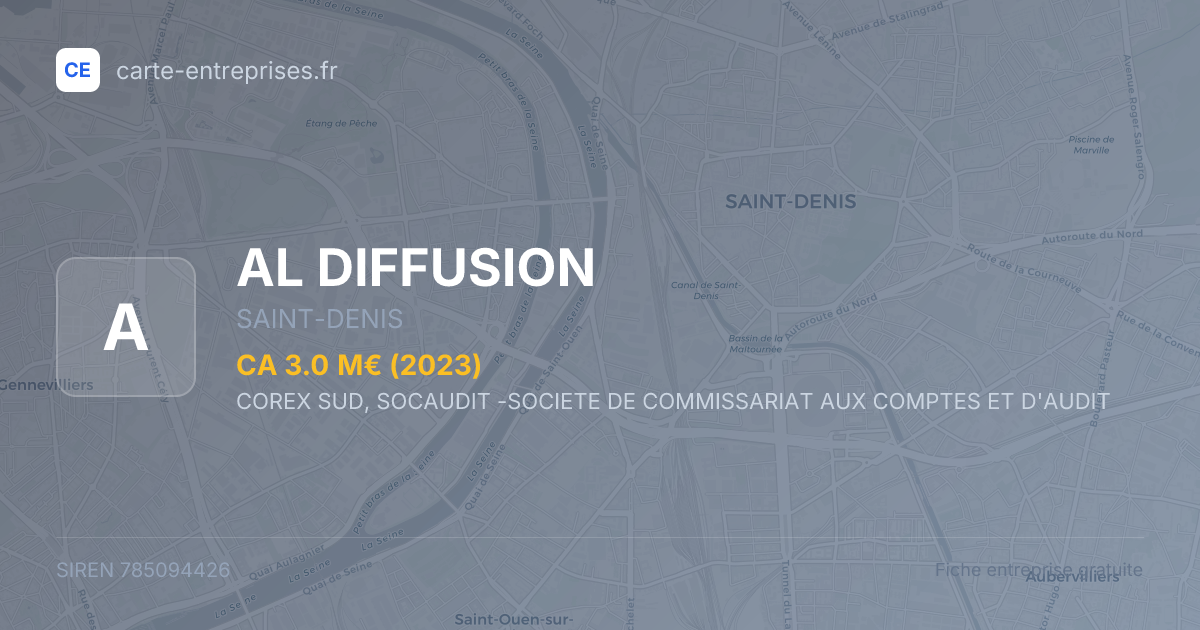 AL DIFFUSION — 785094426 — fiche entreprise