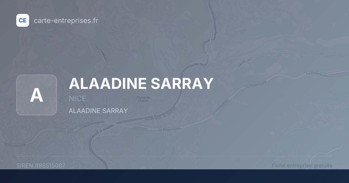 ALAADINE SARRAY — 888515087 — fiche entreprise