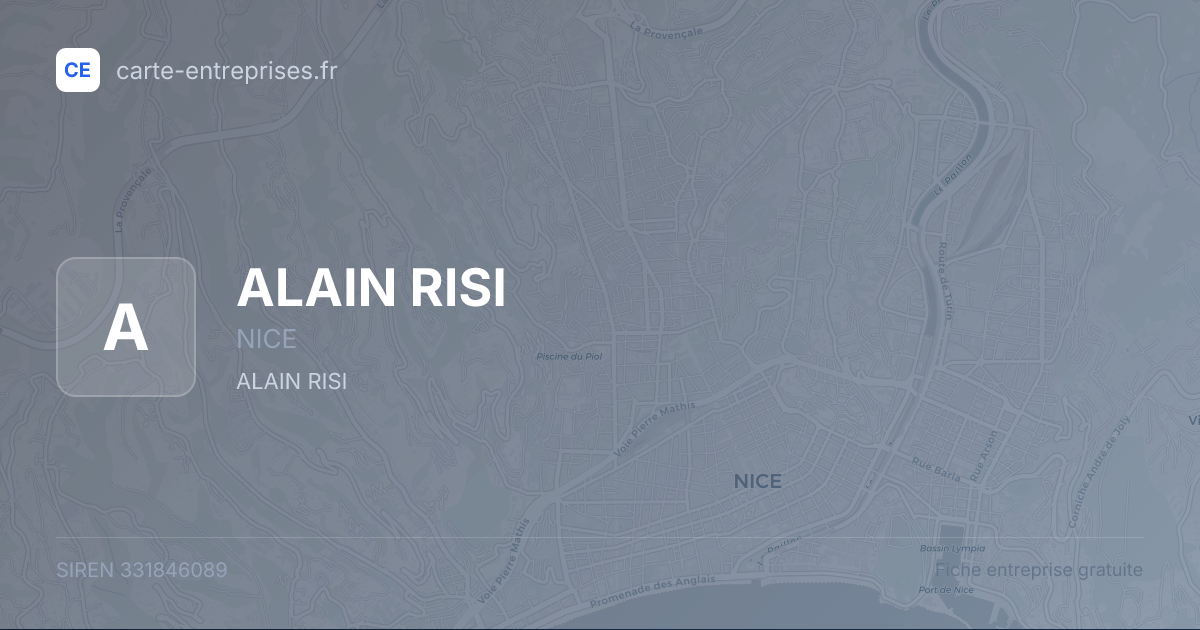 ALAIN RISI — 331846089 — fiche entreprise