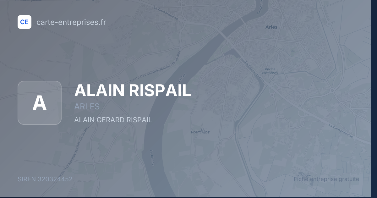 ALAIN RISPAIL — 320324452 — fiche entreprise