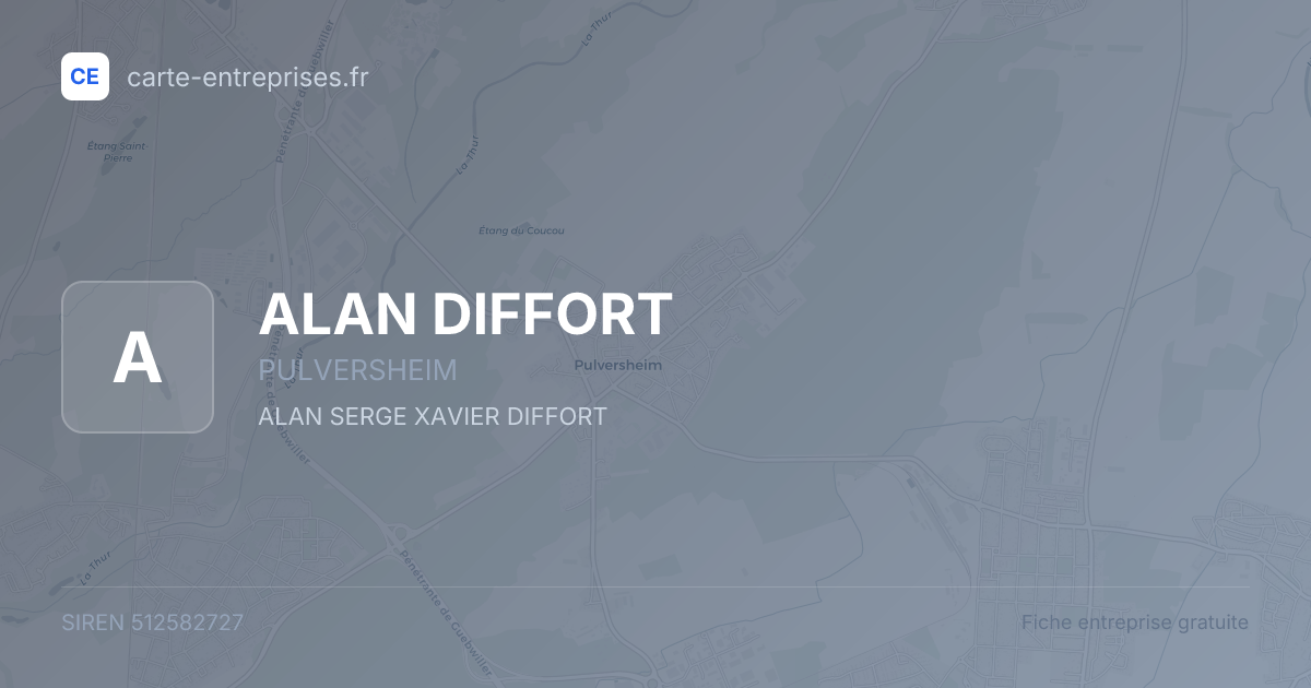 ALAN DIFFORT — 512582727 — fiche entreprise