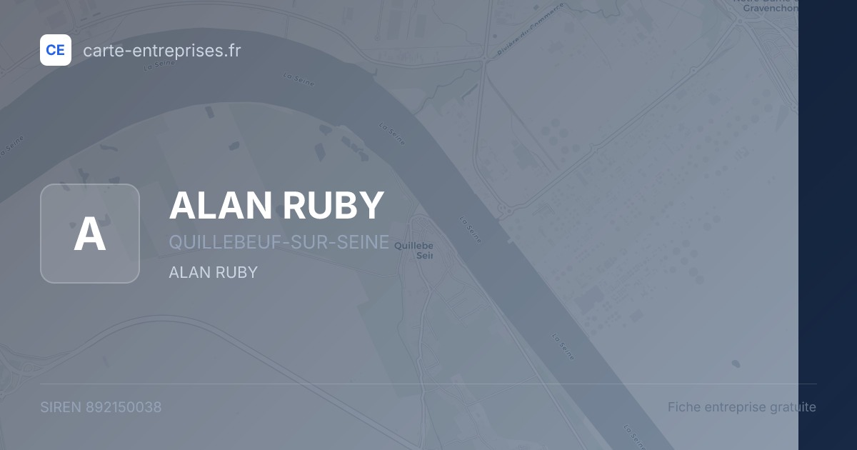 ALAN RUBY — 892150038 — fiche entreprise