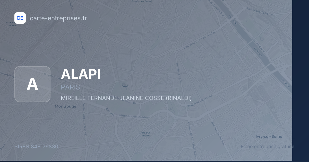 ALAPI — 848176830 — fiche entreprise