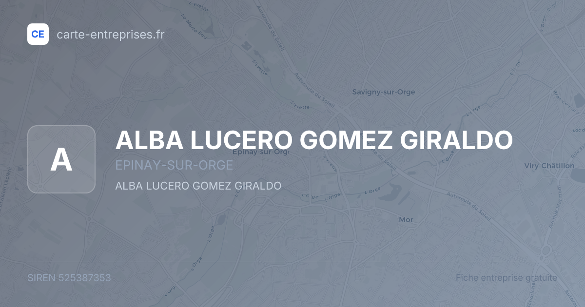 ALBA LUCERO GOMEZ GIRALDO — 525387353 — fiche entreprise