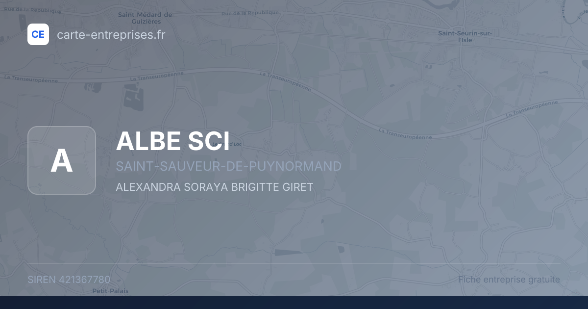 ALBE SCI — 421367780 — fiche entreprise