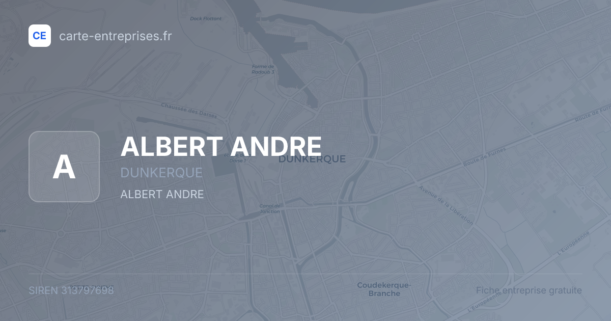 ALBERT ANDRE — 313797698 — fiche entreprise