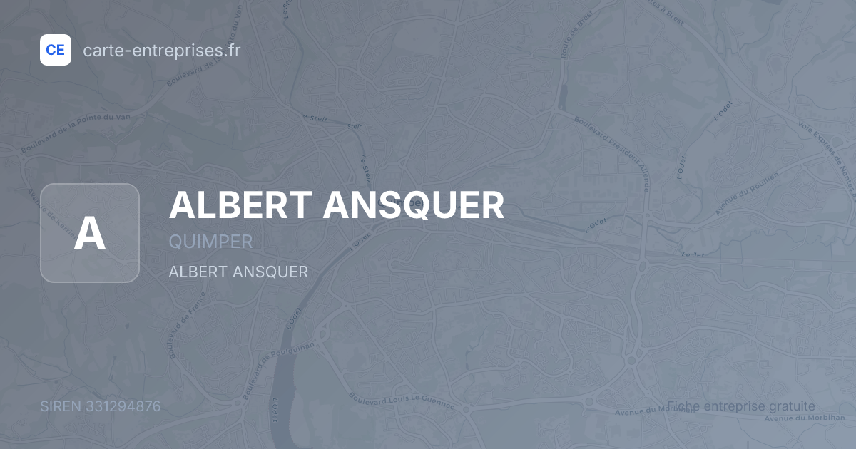 ALBERT ANSQUER — 331294876 — fiche entreprise