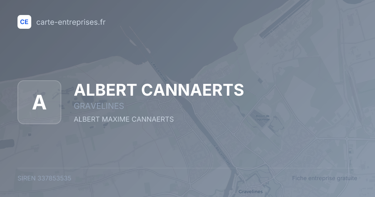 ALBERT CANNAERTS — 337853535 — fiche entreprise