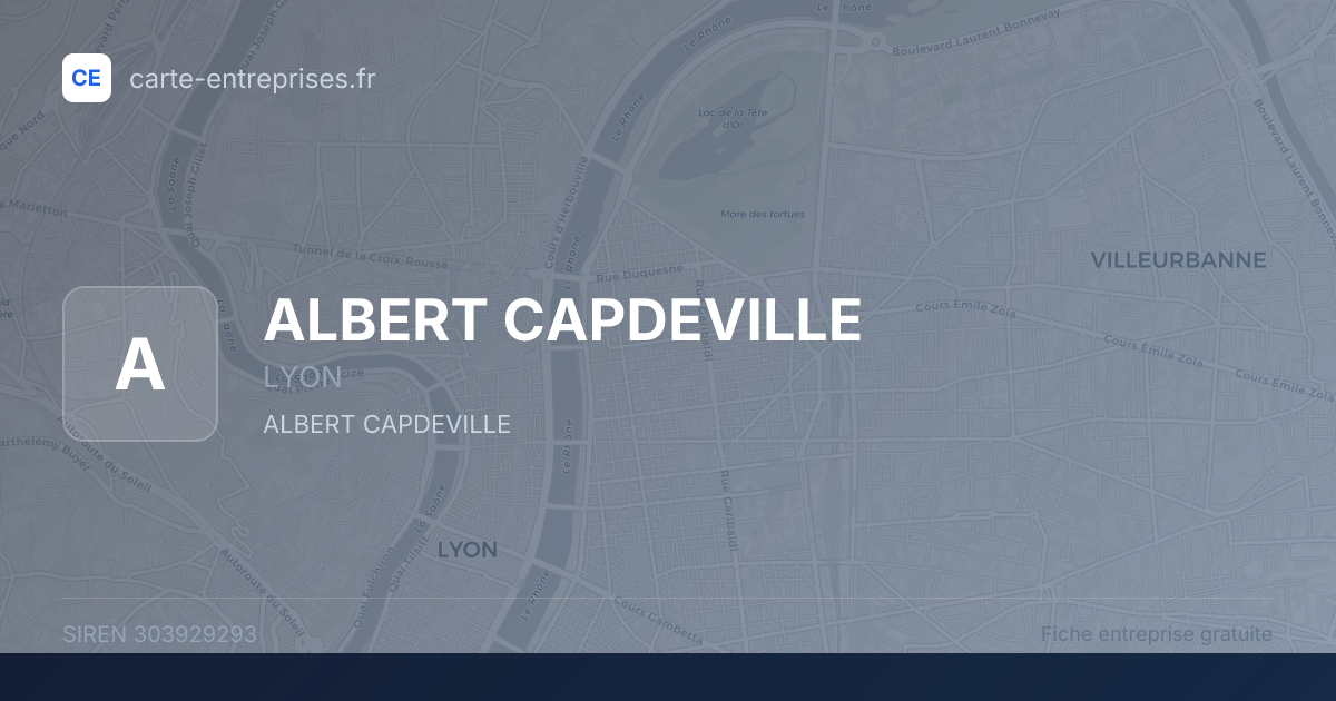 ALBERT CAPDEVILLE — 303929293 — fiche entreprise