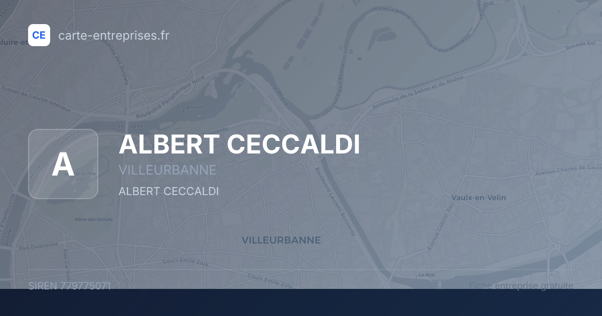 ALBERT CECCALDI — 779775071 — fiche entreprise