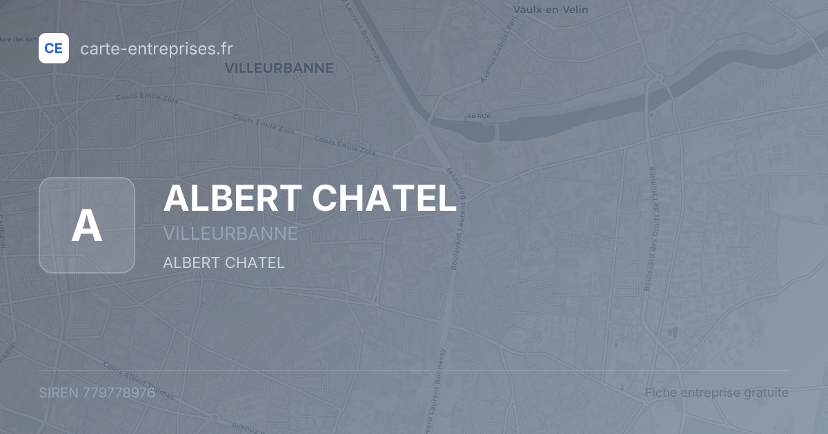 ALBERT CHATEL — 779778976 — fiche entreprise
