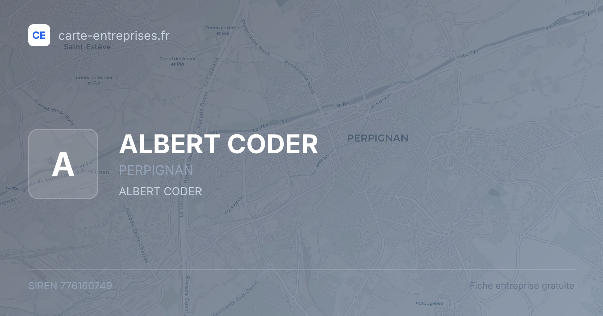 ALBERT CODER — 776160749 — fiche entreprise