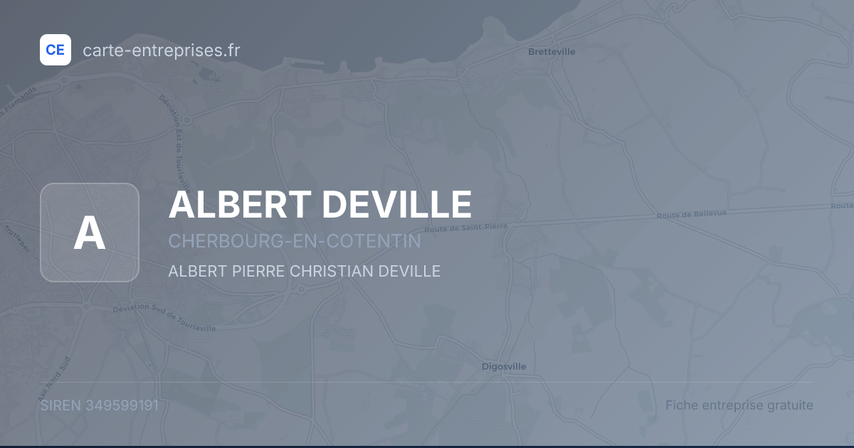 ALBERT DEVILLE — 349599191 — fiche entreprise