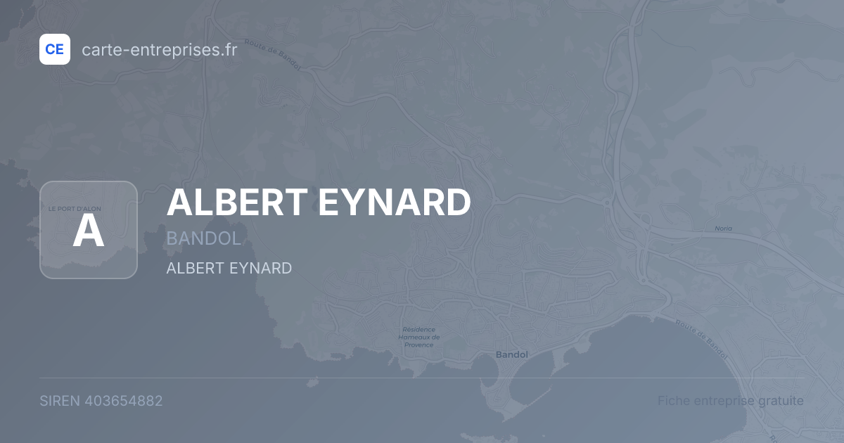 ALBERT EYNARD — 403654882 — fiche entreprise