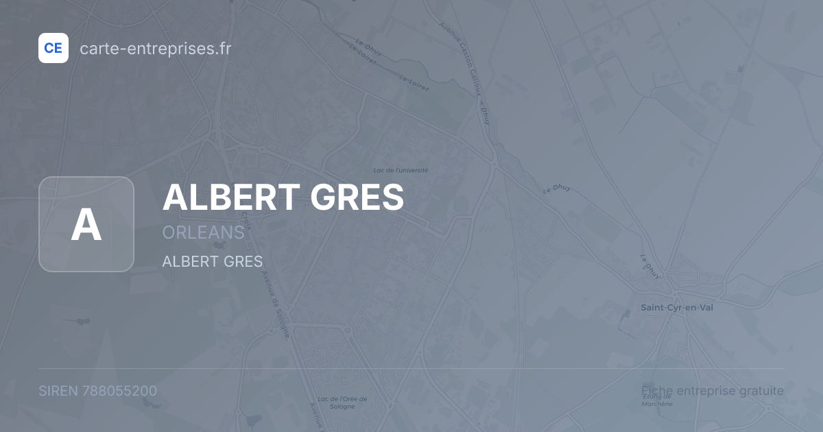 ALBERT GRES — 788055200 — fiche entreprise