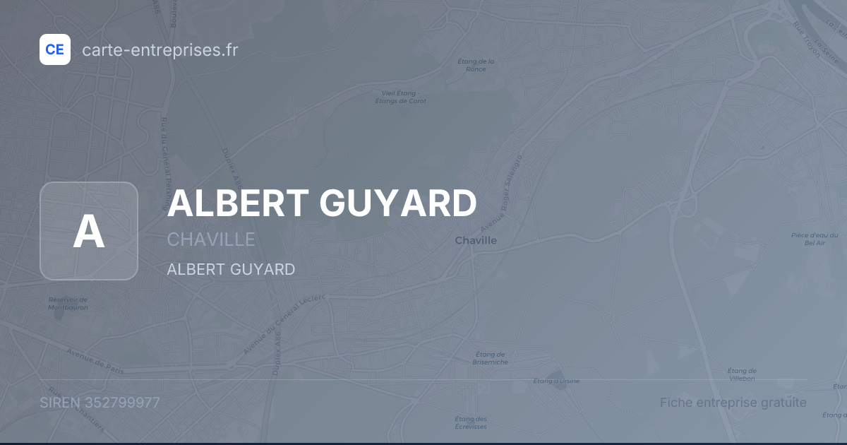 ALBERT GUYARD — 352799977 — fiche entreprise