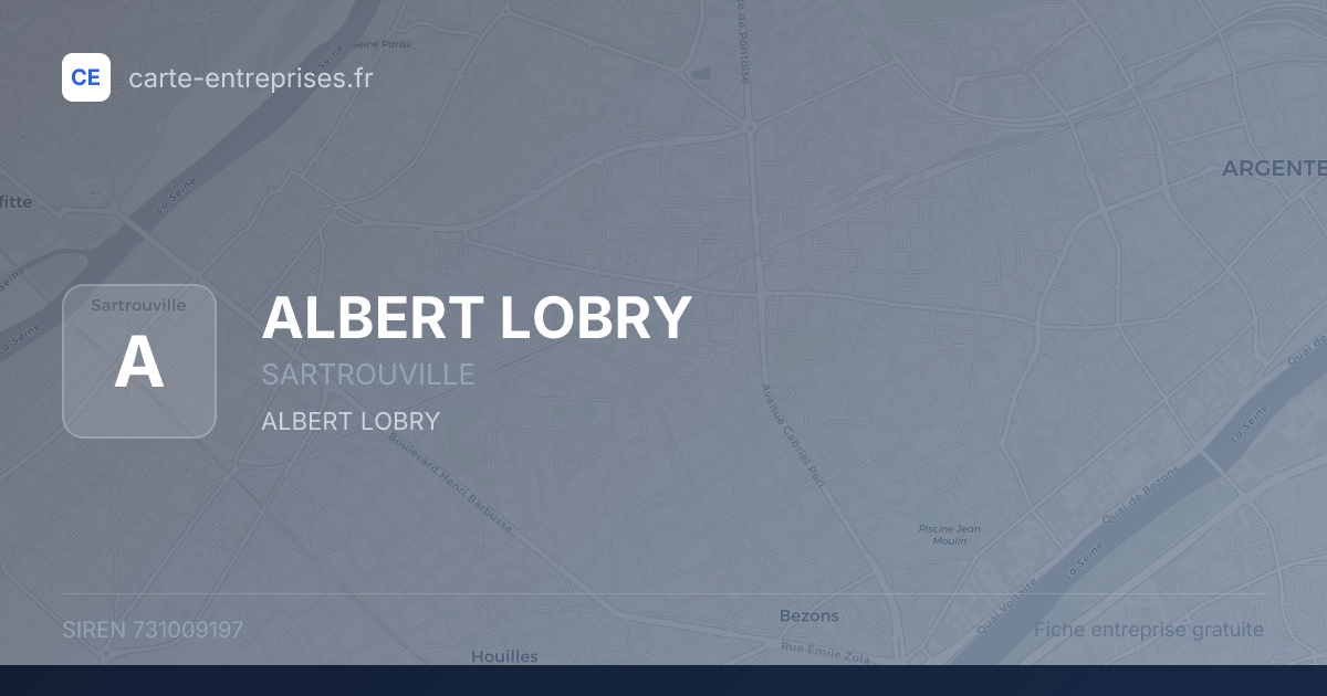 ALBERT LOBRY — 731009197 — fiche entreprise