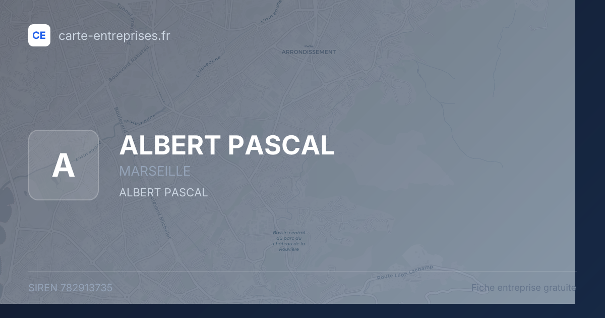 ALBERT PASCAL — 782913735 — fiche entreprise