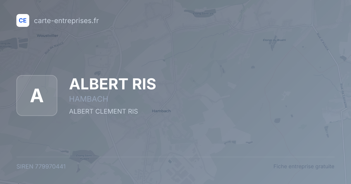 ALBERT RIS — 779970441 — fiche entreprise