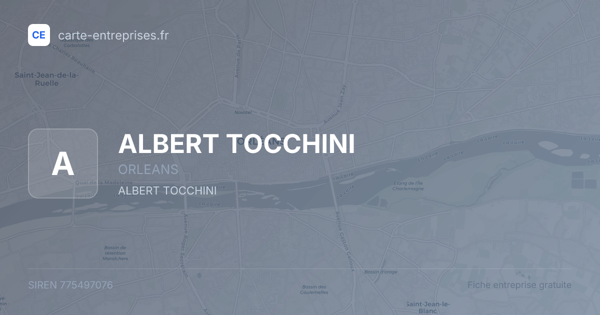 ALBERT TOCCHINI — 775497076 — fiche entreprise