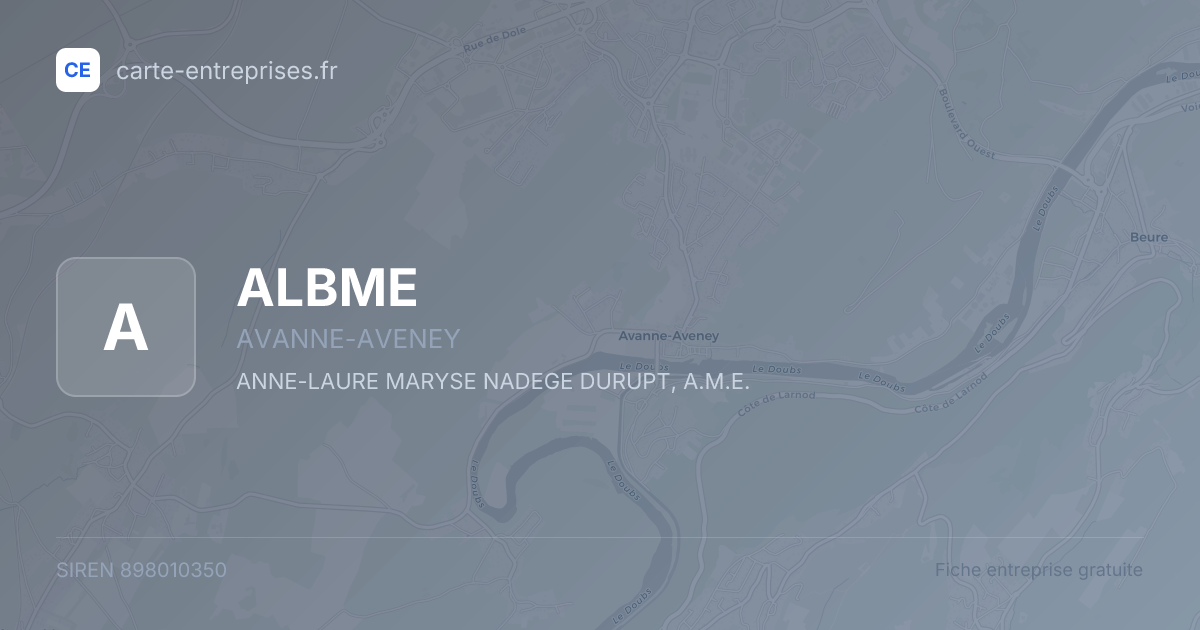 ALBME — 898010350 — fiche entreprise