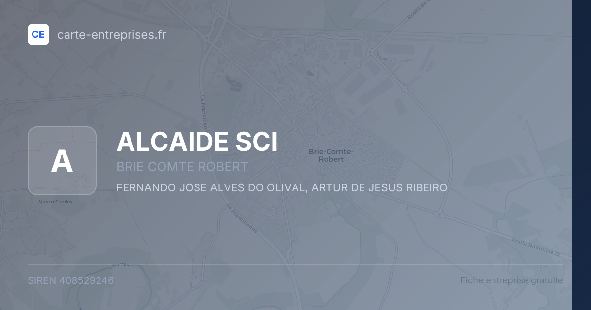 ALCAIDE SCI — 408529246 — fiche entreprise