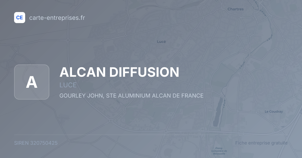 ALCAN DIFFUSION — 320750425 — fiche entreprise