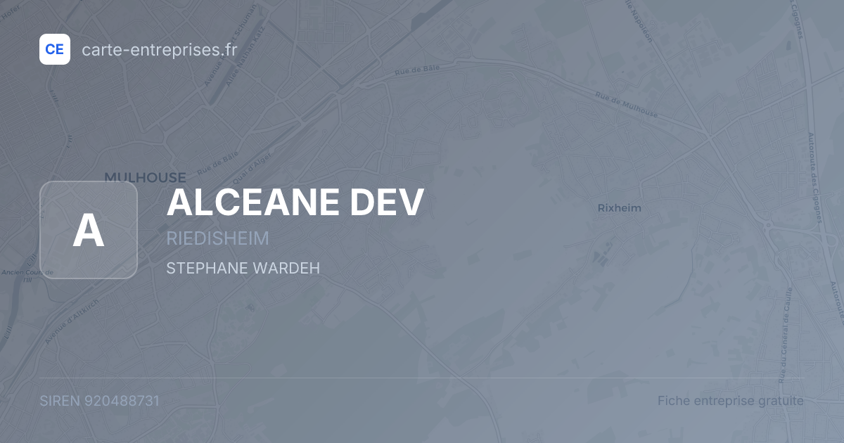 ALCEANE DEV — 920488731 — fiche entreprise