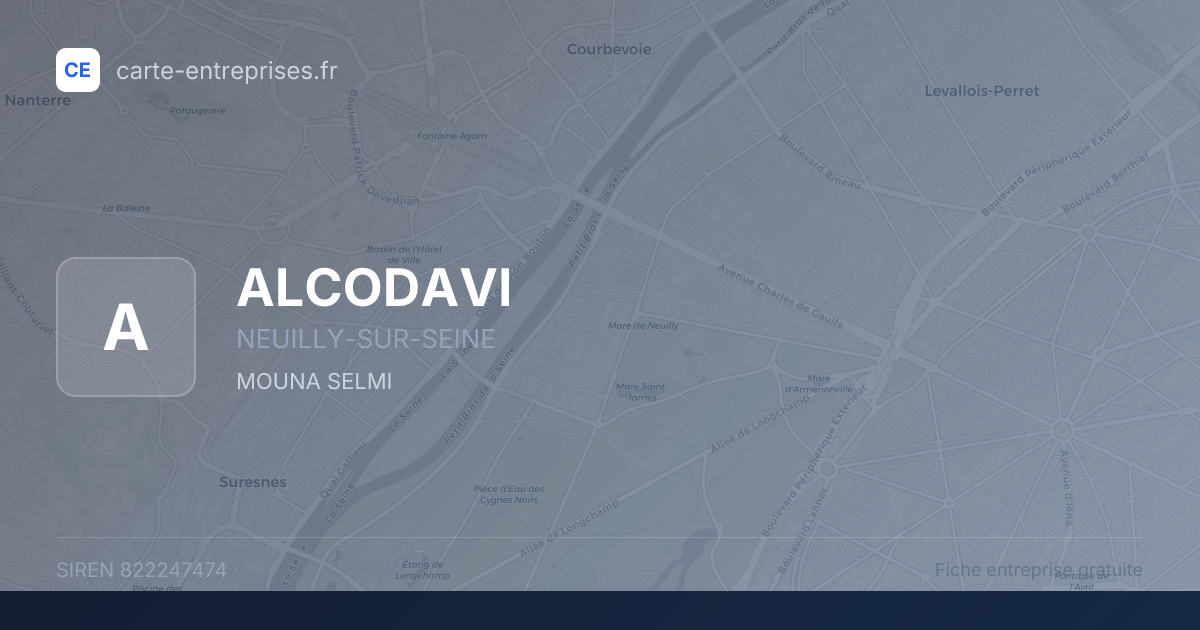 ALCODAVI — 822247474 — fiche entreprise