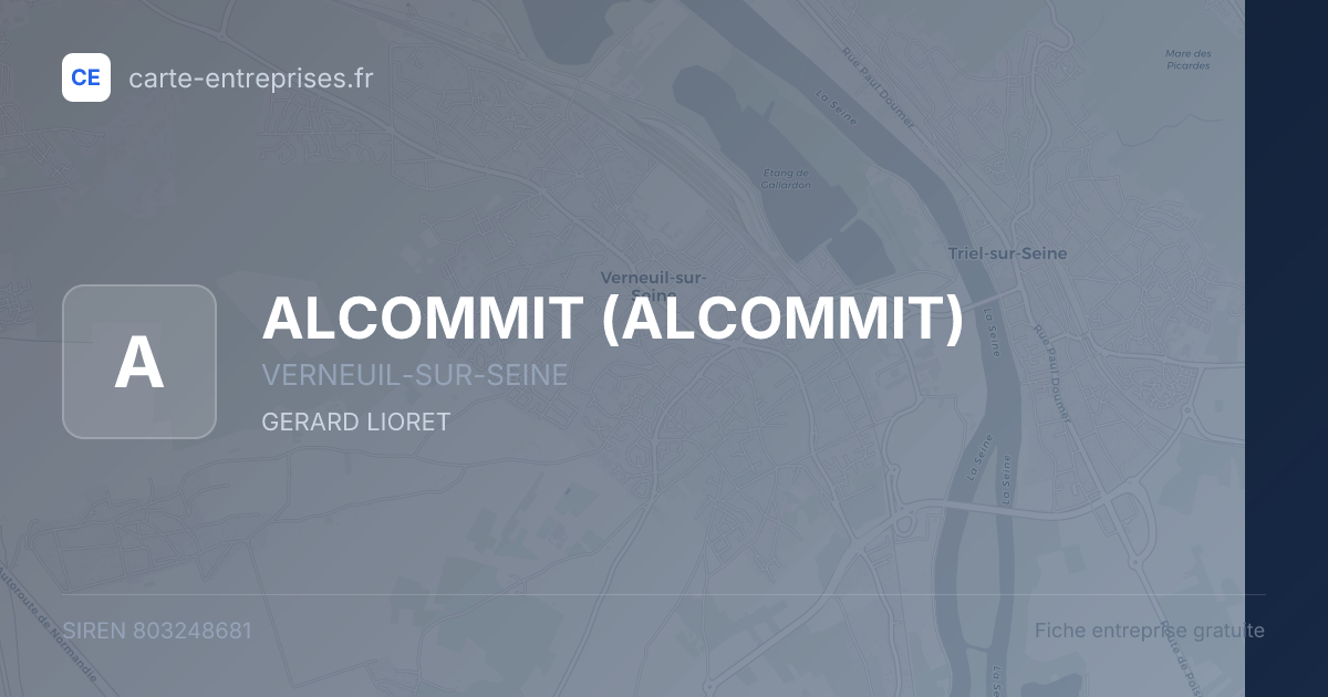ALCOMMIT — 803248681 — fiche entreprise