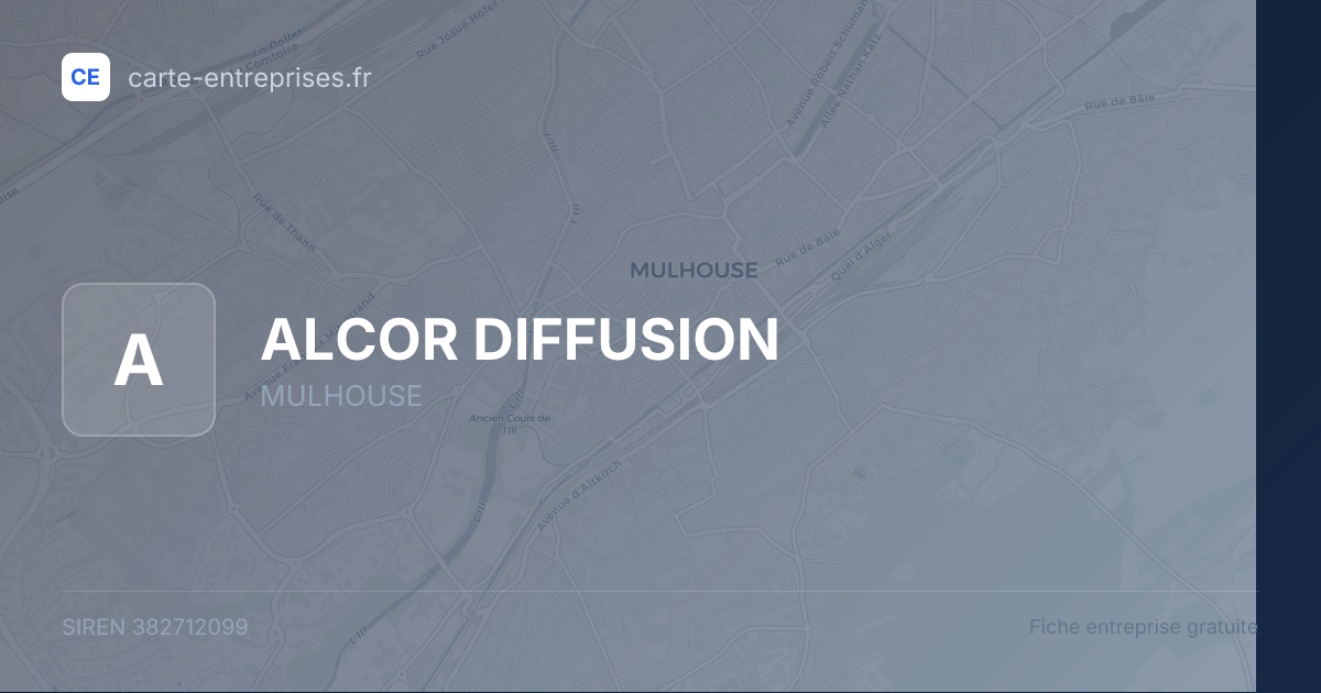 ALCOR DIFFUSION — 382712099 — fiche entreprise