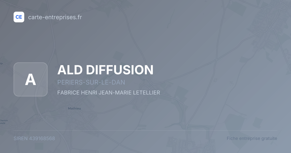 ALD DIFFUSION — 439168568 — fiche entreprise