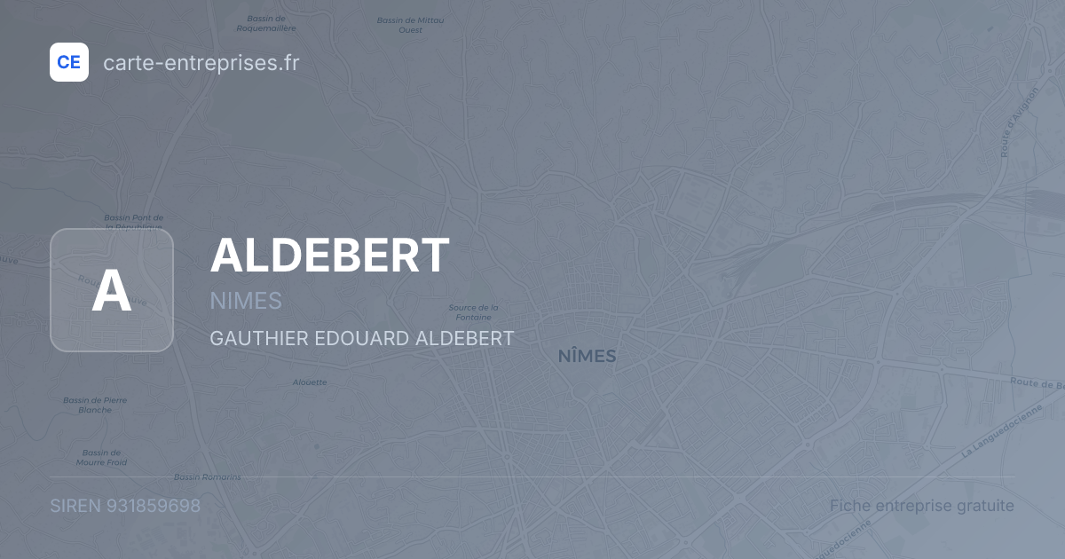 ALDEBERT — 931859698 — fiche entreprise