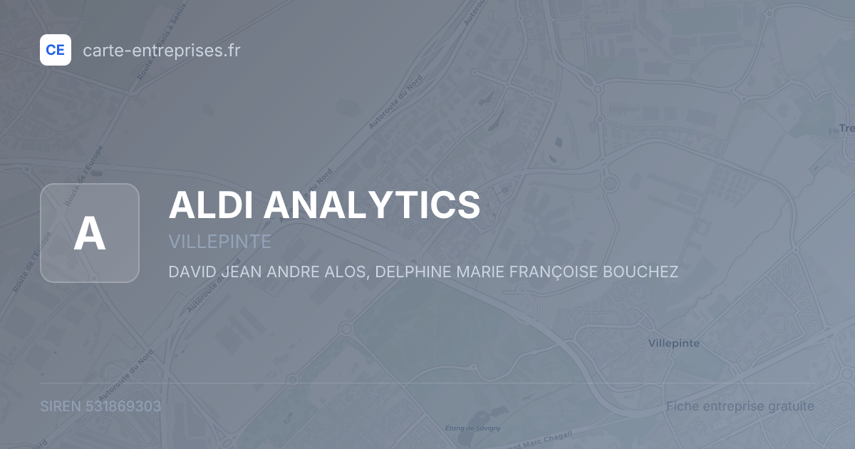 ALDI ANALYTICS — 531869303 — fiche entreprise