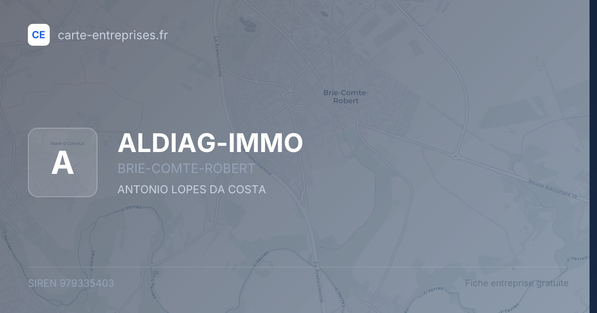 ALDIAG-IMMO — 979335403 — fiche entreprise