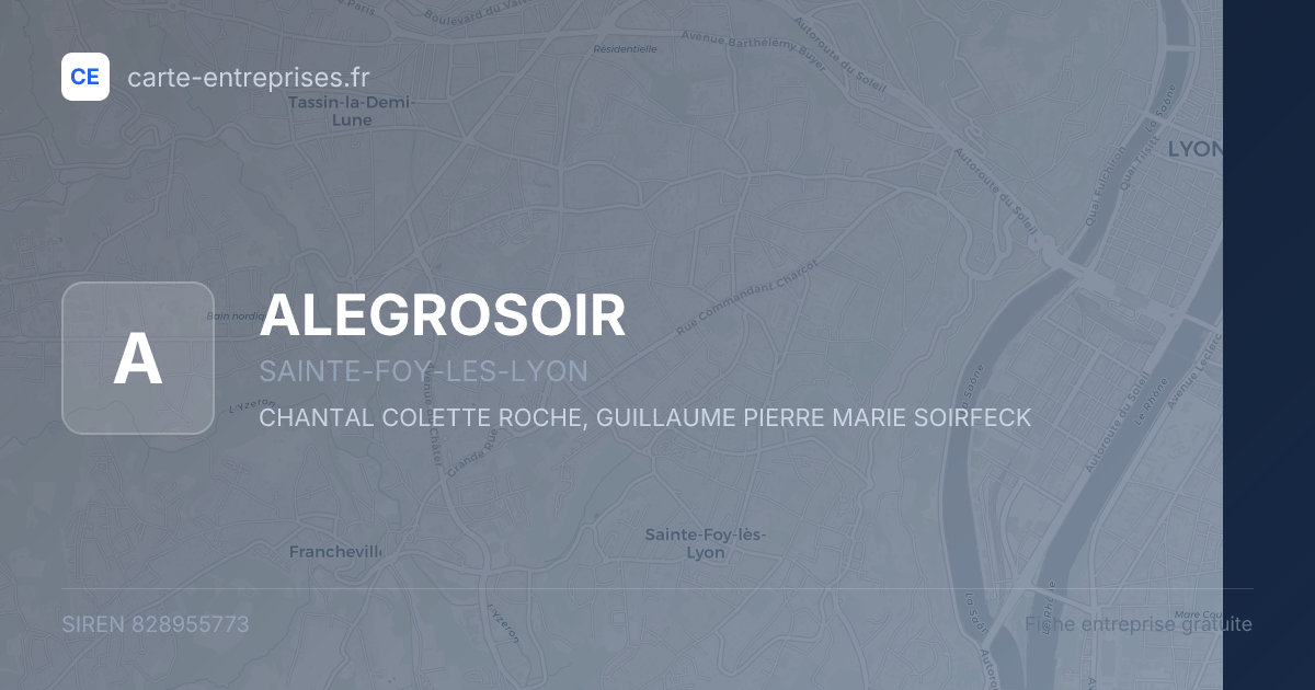 ALEGROSOIR — 828955773 — fiche entreprise