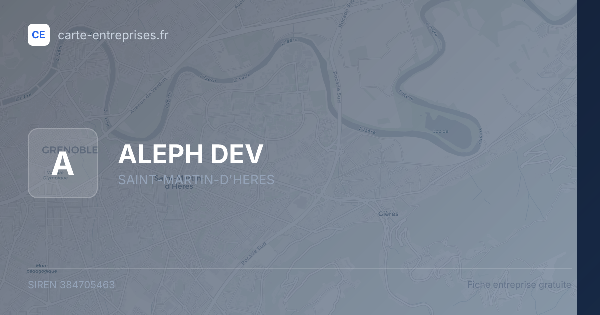 ALEPH DEV — 384705463 — fiche entreprise