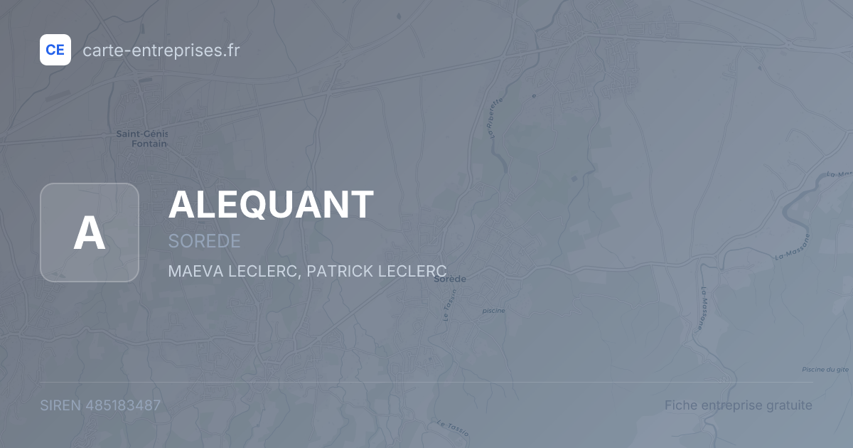 ALEQUANT — 485183487 — fiche entreprise