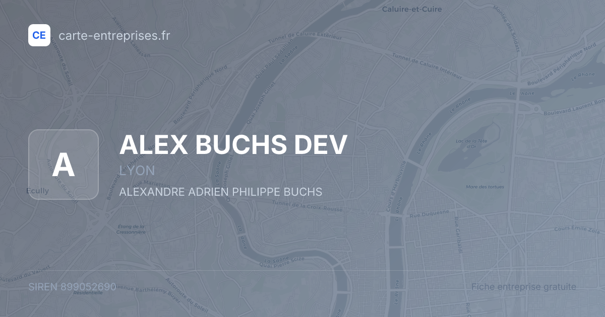 ALEX BUCHS DEV — 899052690 — fiche entreprise