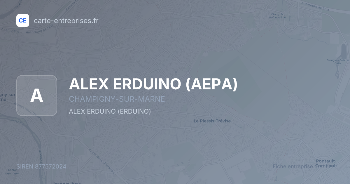 ALEX ERDUINO (AEPA) — 877572024 — fiche entreprise