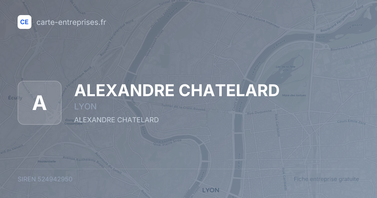 ALEXANDRE CHATELARD — 524942950 — fiche entreprise